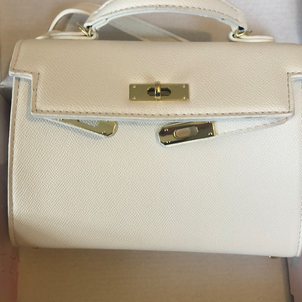 Kelly inspired  handbag with strap